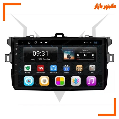 مانیتور تویوتا کرولا ۲۰۰۸ اندروید رم ۴