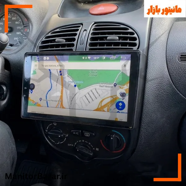 مانیتور اندرویدی هارمن پژو ۲۰۶ با کیفیت تصویر 4K (همراه با قاب فابریک)-1