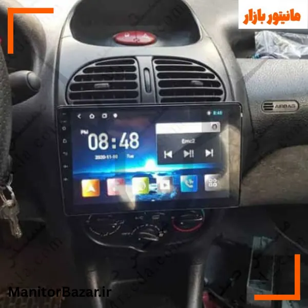 مانیتور اندرویدی هارمن پژو ۲۰۶ با کیفیت تصویر 4K (همراه با قاب فابریک)-2