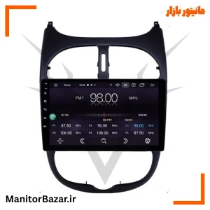 مانیتور اندرویدی هارمن پژو ۲۰۶ با کیفیت تصویر 4K (همراه با قاب فابریک)