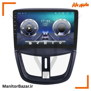 مانیتور اندرویدی هارمن پژو 207 با کیفیت تصویر 4K (همراه با قاب فابریک)