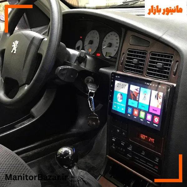 مانیتور اندرویدی هارمن پژو ۴۰۵ داشبورد قدیم با کیفیت تصویر 4K (همراه با قاب فابریک)