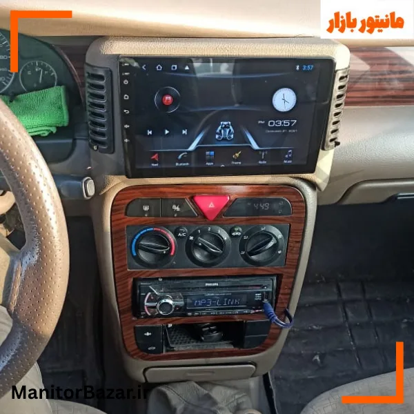 مانیتور اندرویدی هارمن سمند ال ایکس با کیفیت تصویر 4K (همراه با قاب فابریک)