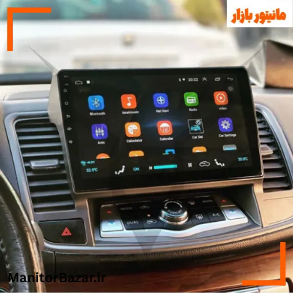 مانیتور اندرویدی هارمن نیسان تیانا با کیفیت تصویر 4K (همراه با قاب فابریک)