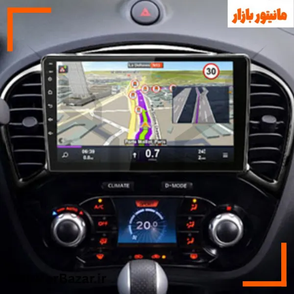 مانیتور اندرویدی هارمن نیسان جوک با کیفیت تصویر 4K (همراه با قاب فابریک)