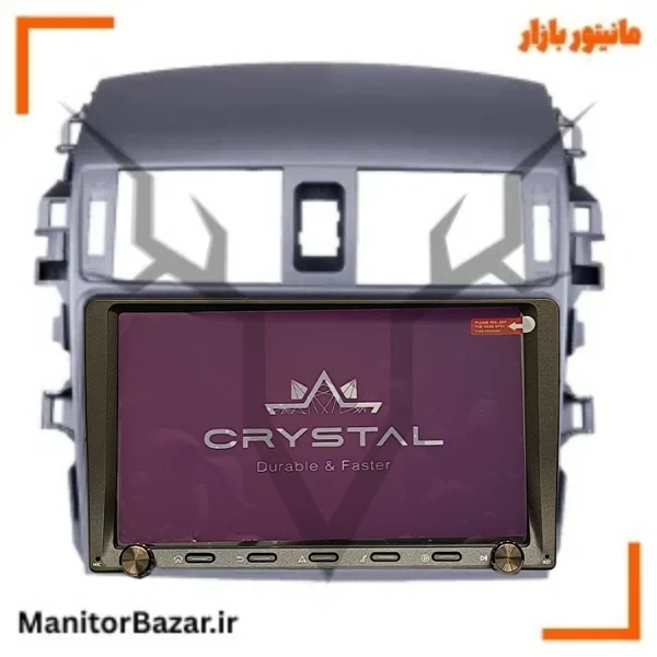مانیتور تویوتا کرولا ۲۰۰۷ تا ۲۰۱۳ برند کریستال S9