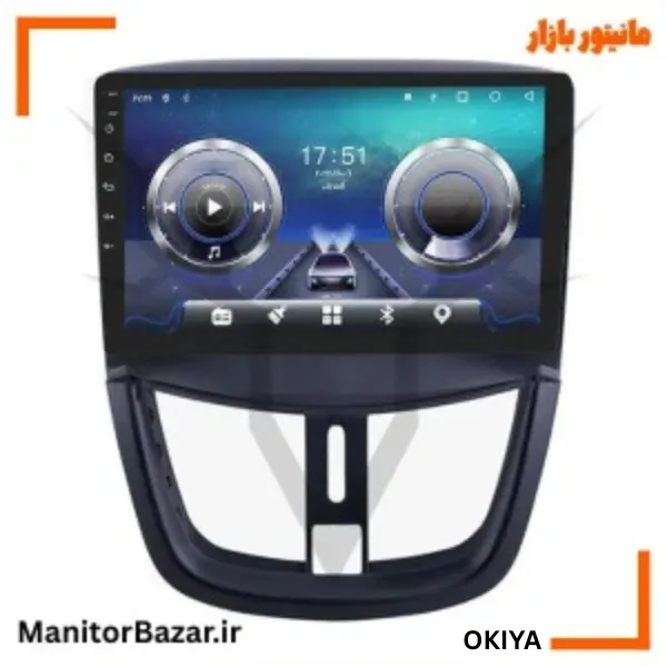 مانیتور پژو 207 برند اوکیا